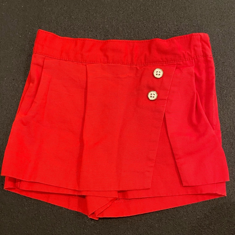 Janie and jack red skort 18-24 mo